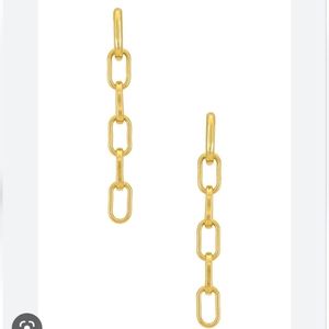 Lili Claspe Lara Link Earrings in Gold, New